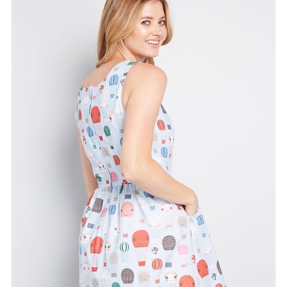 Sold Out 👋 🆕 ModCloth hot air ballon Dress pinup - Picture 4 of 16